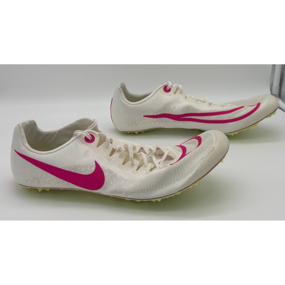 Nike Zoom Superfly Elite 2 White Fierce Pink Track Spikes DR2741-100 Mens 12